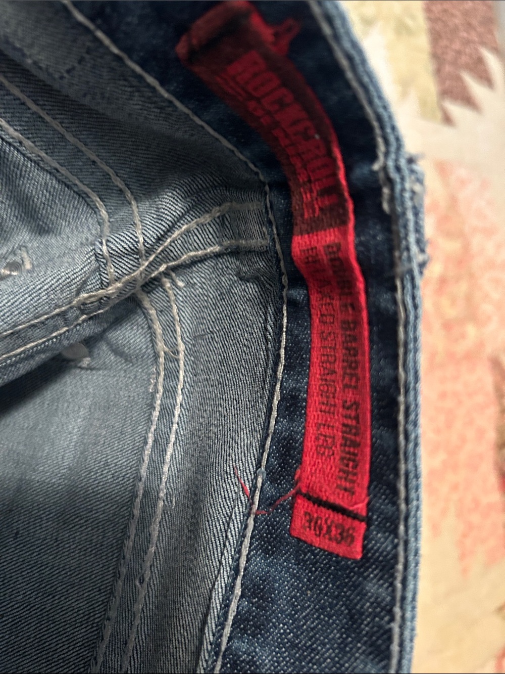 Rock and Roll Denim 30x36 Starched - Picture 3 of 3